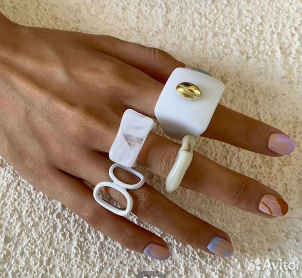 Набор колец бижутерия