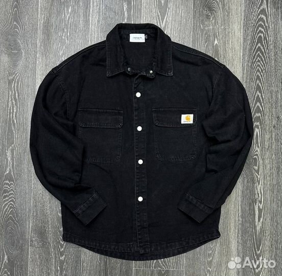 Джинсовая рубашка carhartt