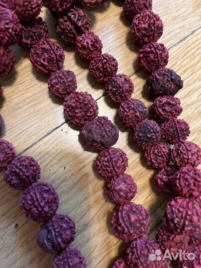 Четки из рудракши настоящей 108 бусин