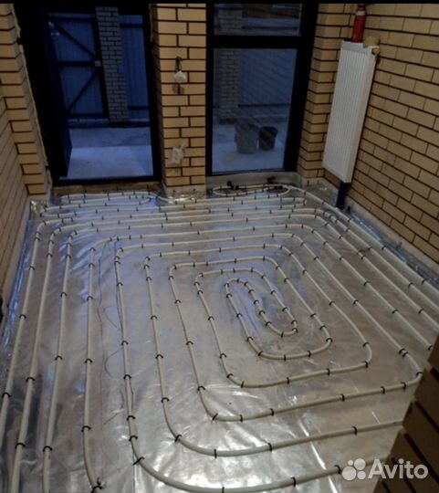 Монтаж отопление водоснабжение. Теплый пол