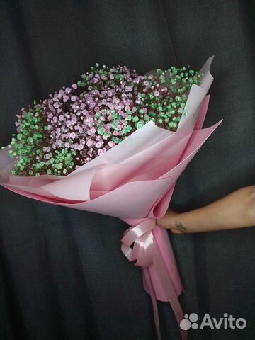 Букет цветов из гипсофилы