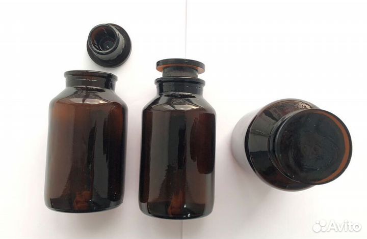 Склянка 500 мл темное стекло широкая горловина