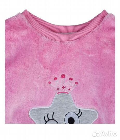 Свитшот на девочку 104, плюшевый