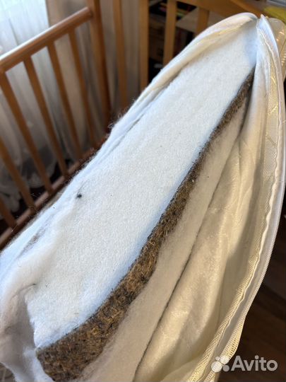 Матрас в детскую кроватку 120*60 + наматрасник