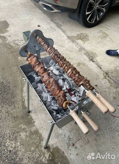 Мангал автоматический угольный