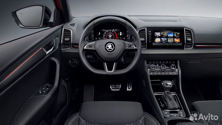 Руль эрго спорт дизайн мульти Skoda кожа