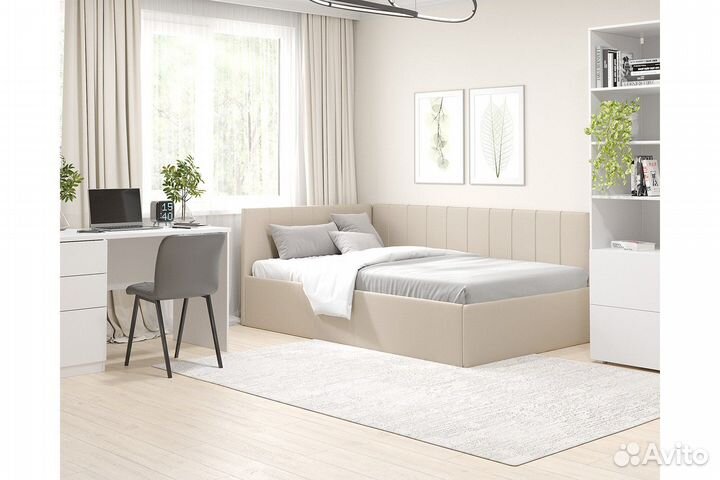 Кровать односпальная 90х200 с матрасом детская