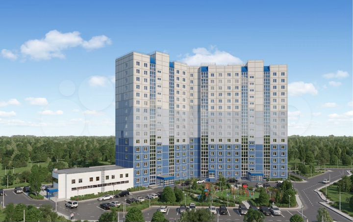 1-к. квартира, 45,8 м², 3/16 эт.