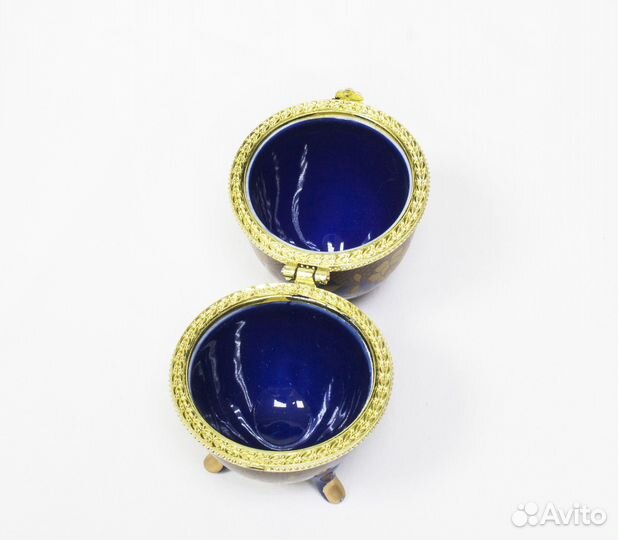 Шкатулка Яйцо, цветы, высота 9,7 см (10)