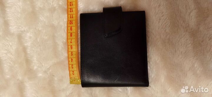 Кошелек мужской кожаный черный