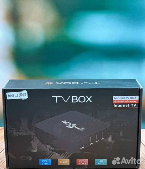 Тв смарт приставка цифровая MXQ Pro 8х128 гб