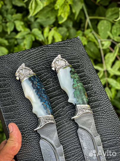 Нож из дамасской стали