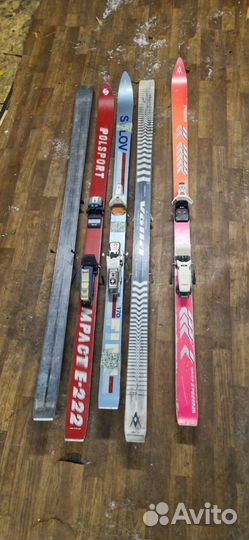 Беговые и горные лыжи ботинки палки любого разм