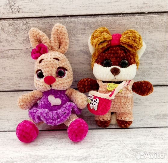 Заяц, игрушка ручной работы