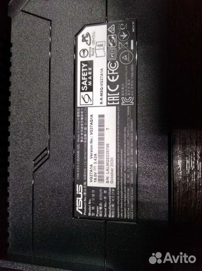 Монитор Asus tuf gaming 27