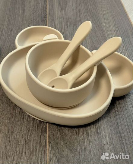 Набор детской силиконовой посуды
