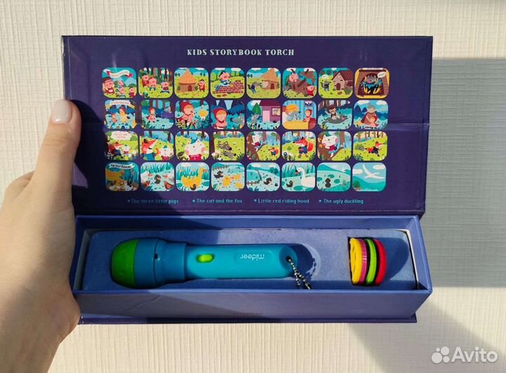 Мини проектор фонарик 