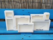 Белые коробки с прозрачным окошком 10х8х4 см