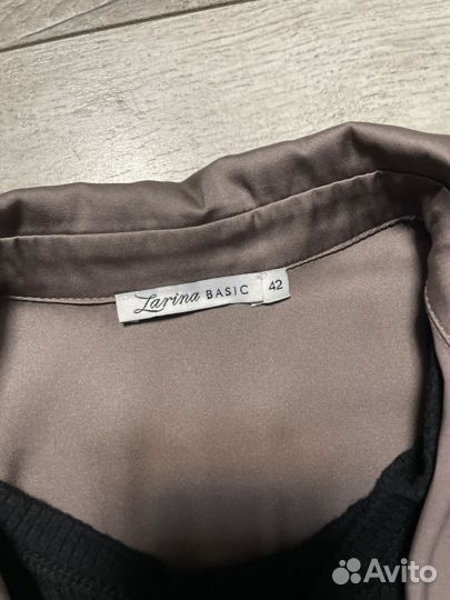 Платье лапша HM+рубашка атласная Zarina