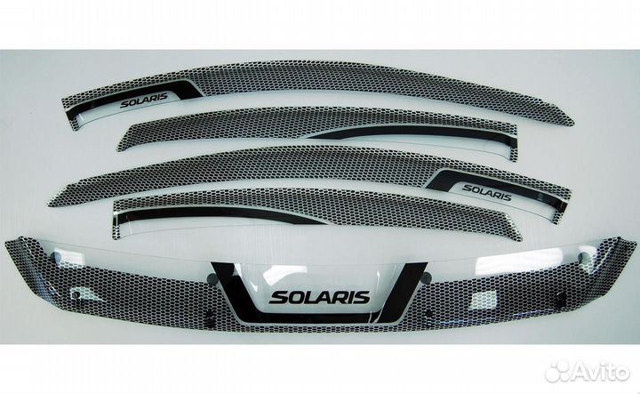 Ветровики дверей Mercedes-Benz ML 2000-2004