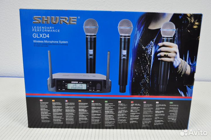 Радиомикрофон shure glxd 4 с кейсом