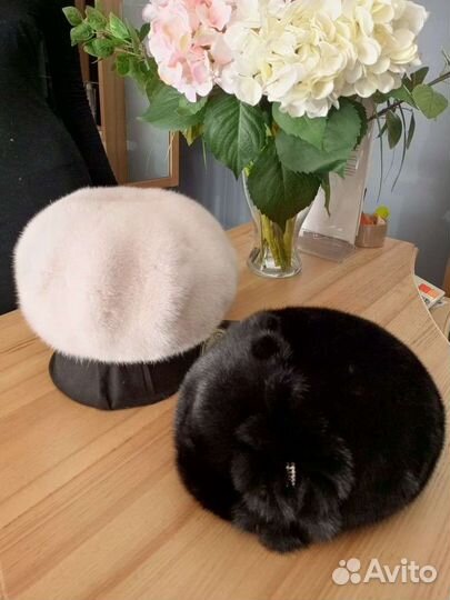 Берет норковый новый