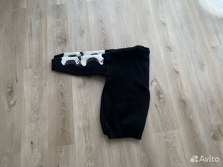 Свитер скелет, оверсайз, тёплый