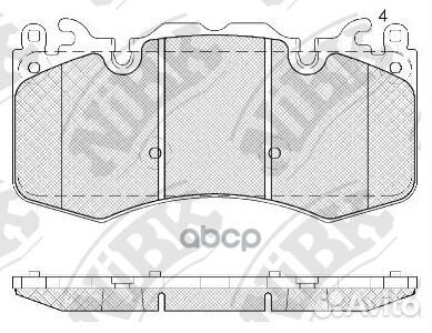 Колодки торм. пер. PN0567 NiBK