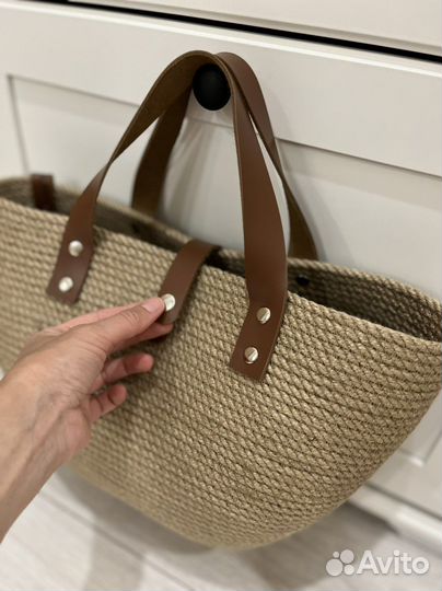 Cумка джутовая плетеная повседневная пляжная