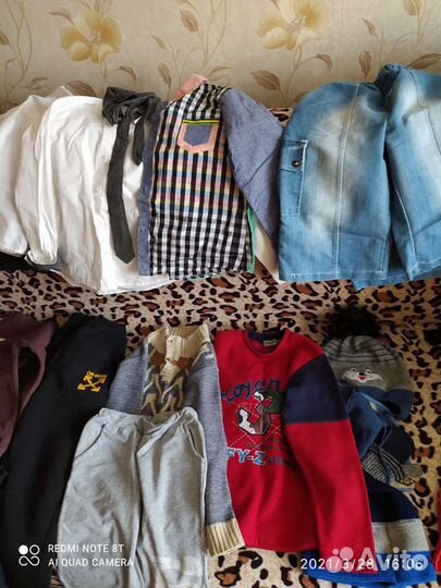 2 больших пакета вещей на мальчика 5-7 лет
