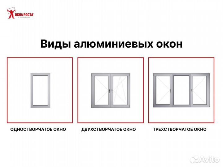 Алюминиевые окна от производителя