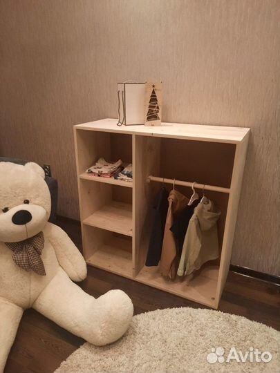 Детский шкаф монтессори(натуральное дерево)