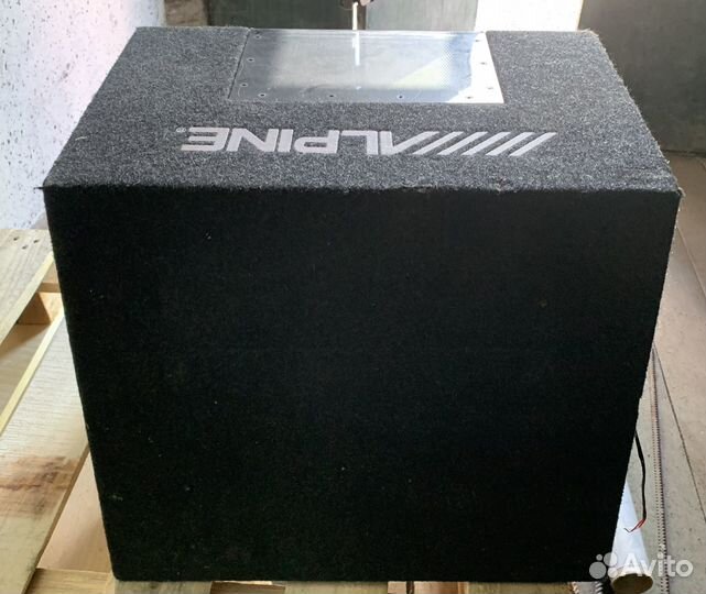 Сабвуфер alpine sbg 1244bp