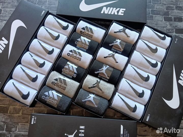 Носки Nike Fila Adidas Jordan
