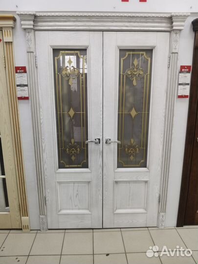 Межкомнатные двери бу с выставки натуральный шпон