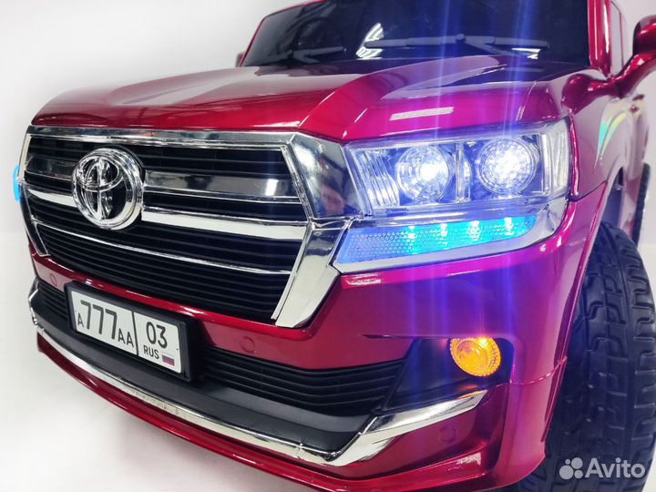Электромобиль детский Land Cruiser 200, красный