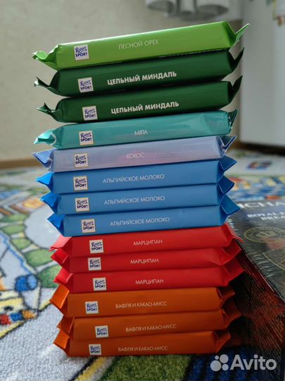 Чай, шоколад Ritter sport