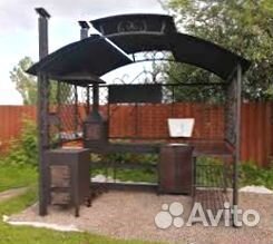 Мангал С печкой под казан