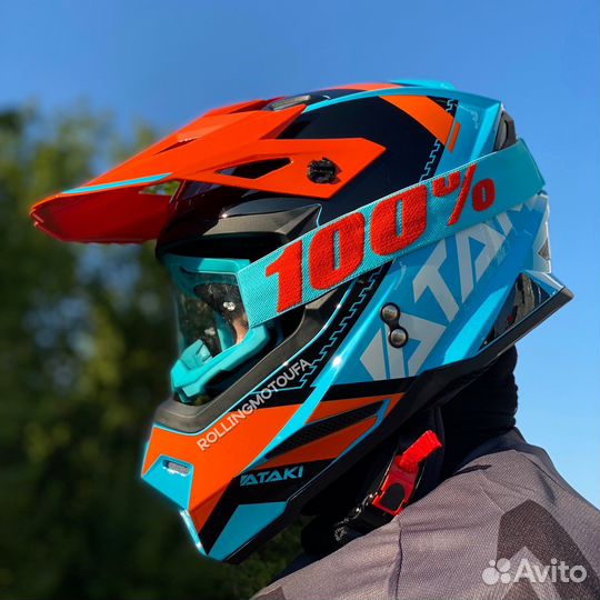 Шлем кроссовый Ataki