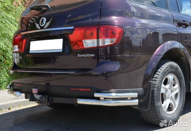 Ssang Yong Kyron 2007 Защита заднего бампера