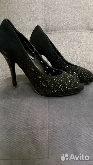 Туфли женские со стразами 37