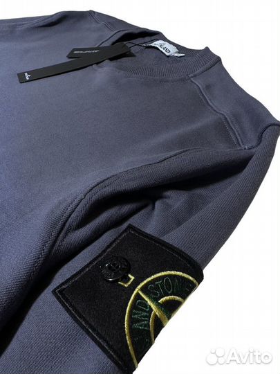 Свитшот Stone Island синий размер L/XL