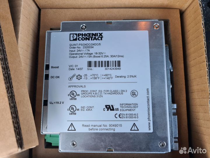 Quint-PS/24DC/24DC/ 5 - Преобразователь DC/DC