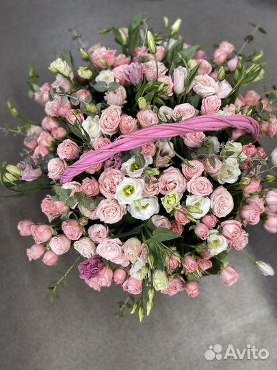 Роза корзина