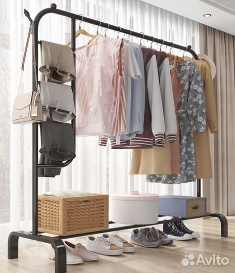 Напольная вешалка Черная Белая