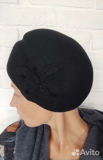 Шляпа, шапка, берет фетровая женская