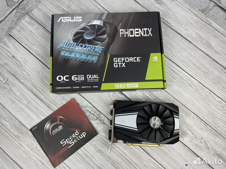 Видеокарта asus GeForce GTX 1660 super Phoenix OC