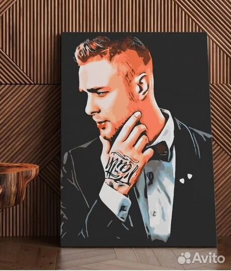 Готовая картина по номерам Егор Крид