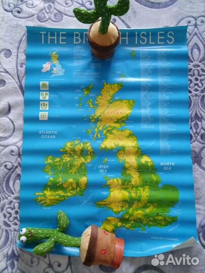 Карта Британских островов, Великобритании