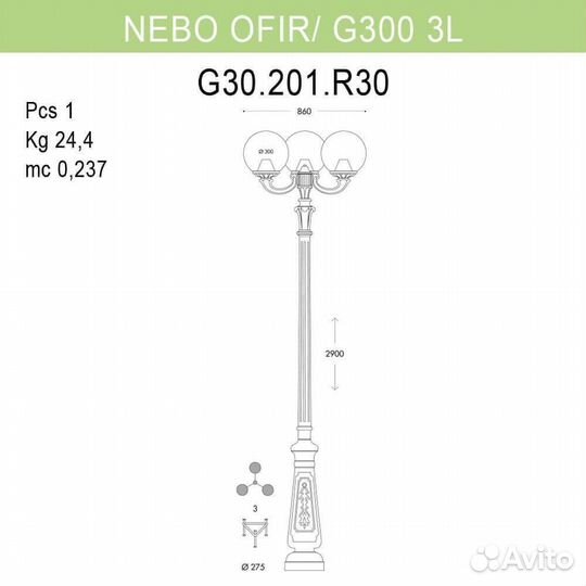 Столб металлический и пластиковый уличный